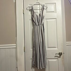 Red, white, and blue jumpsuit. Worn once, in great condition